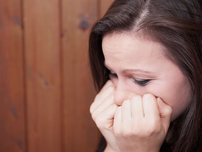 Woman crying